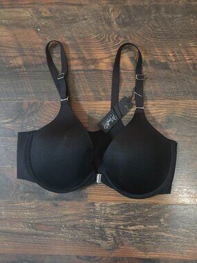 NWT Montelle Pure Plus Ultimate Back Smoothing Bra Black 32D